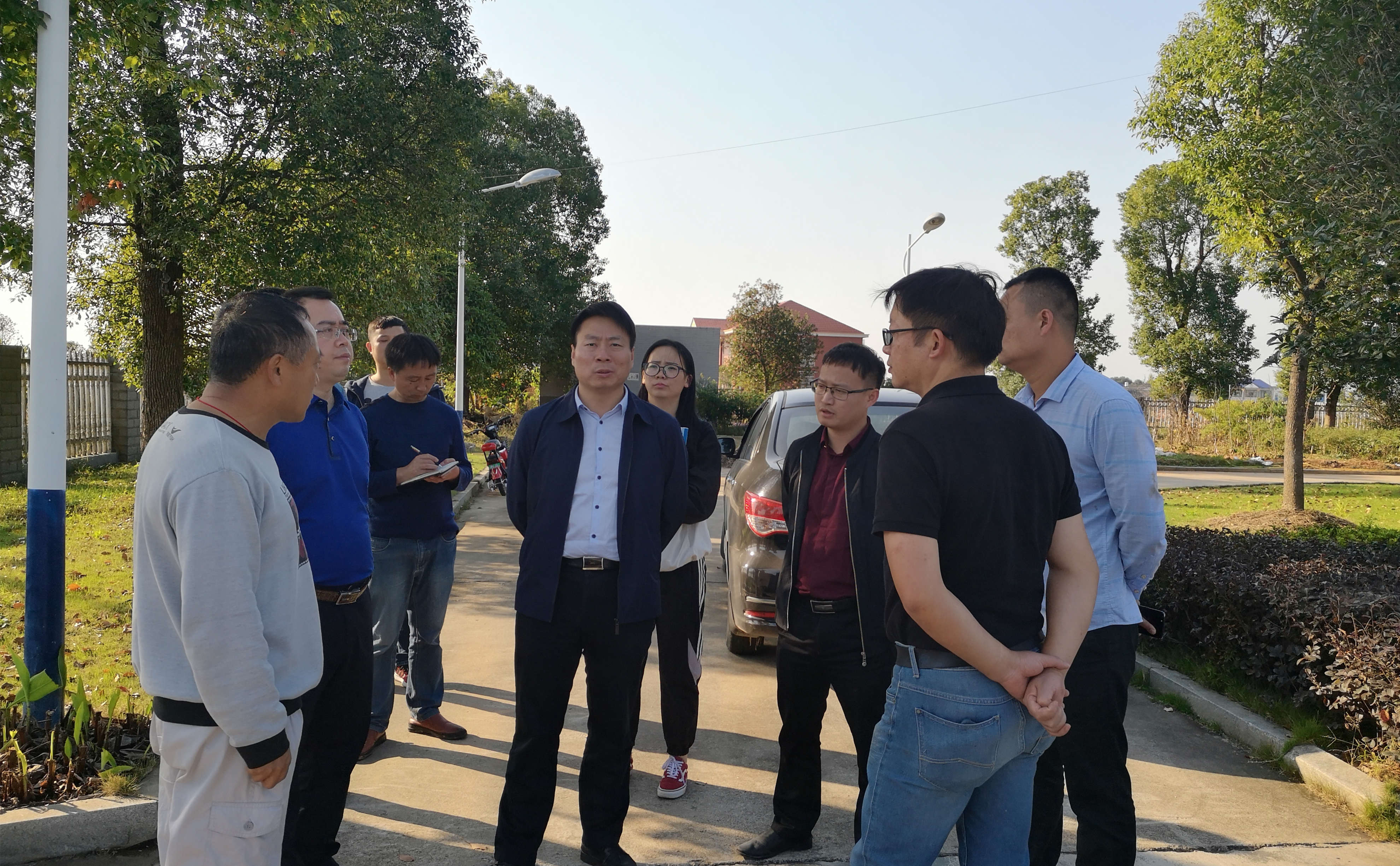 浏阳市副市长检查永安污水处理厂工作